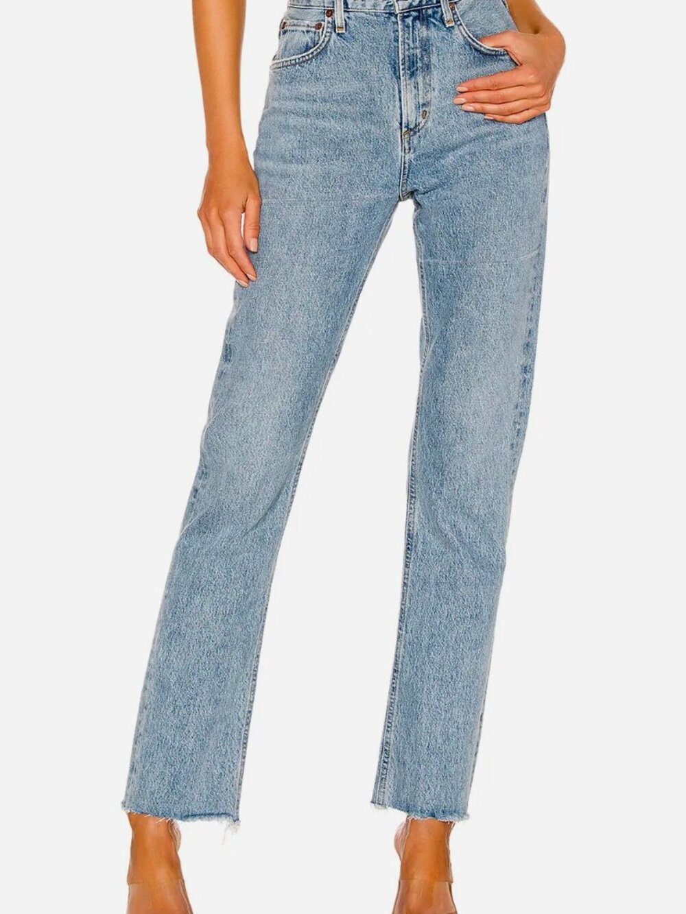 AGOLDE Jeans Medium Merit Wash Cherie Straight Leg High Rise size 28